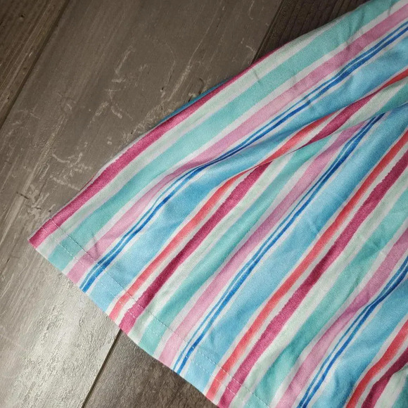 NWT Tommy Bahama Striped Sleeveless Girl Summer Dress Size 5 Blue Pink - Picture 9 of 13